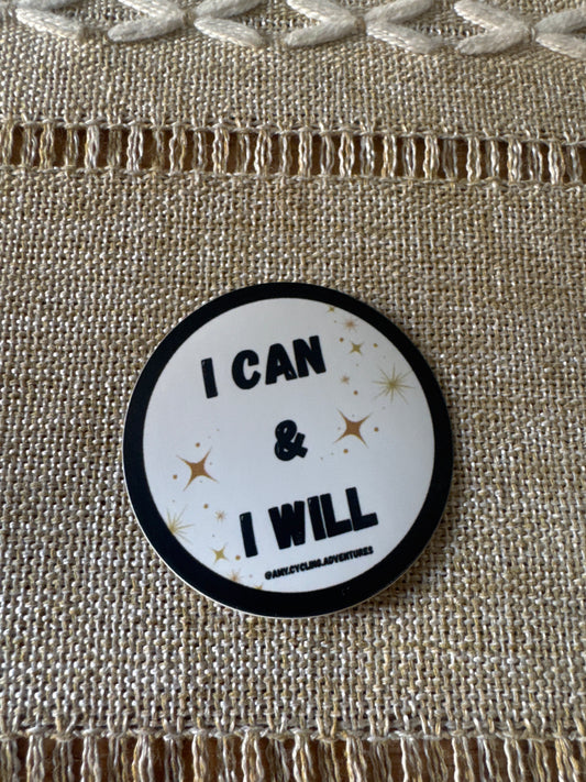I can and I will sticker